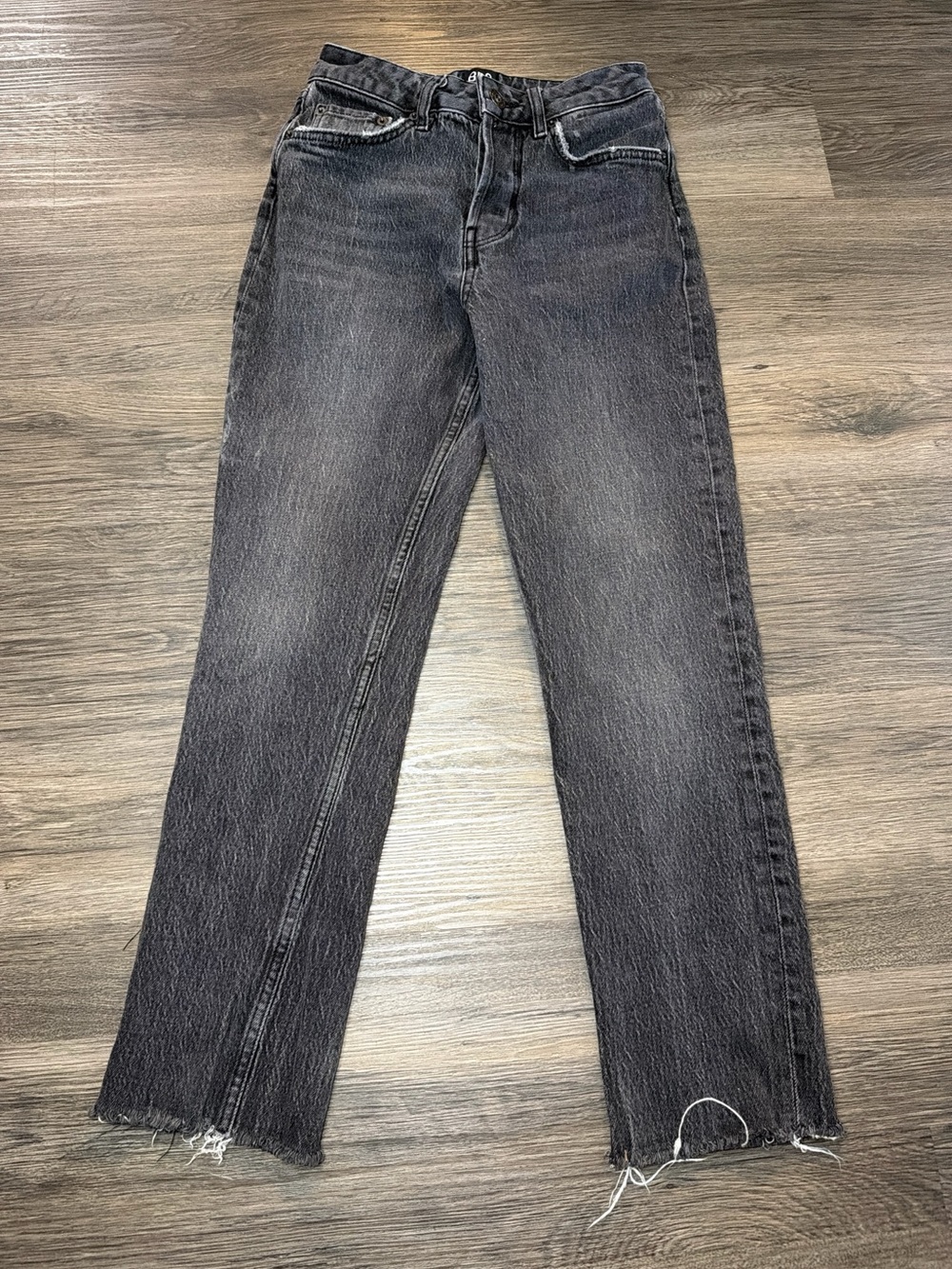 BDG Men's Washed Black Straight Jeans